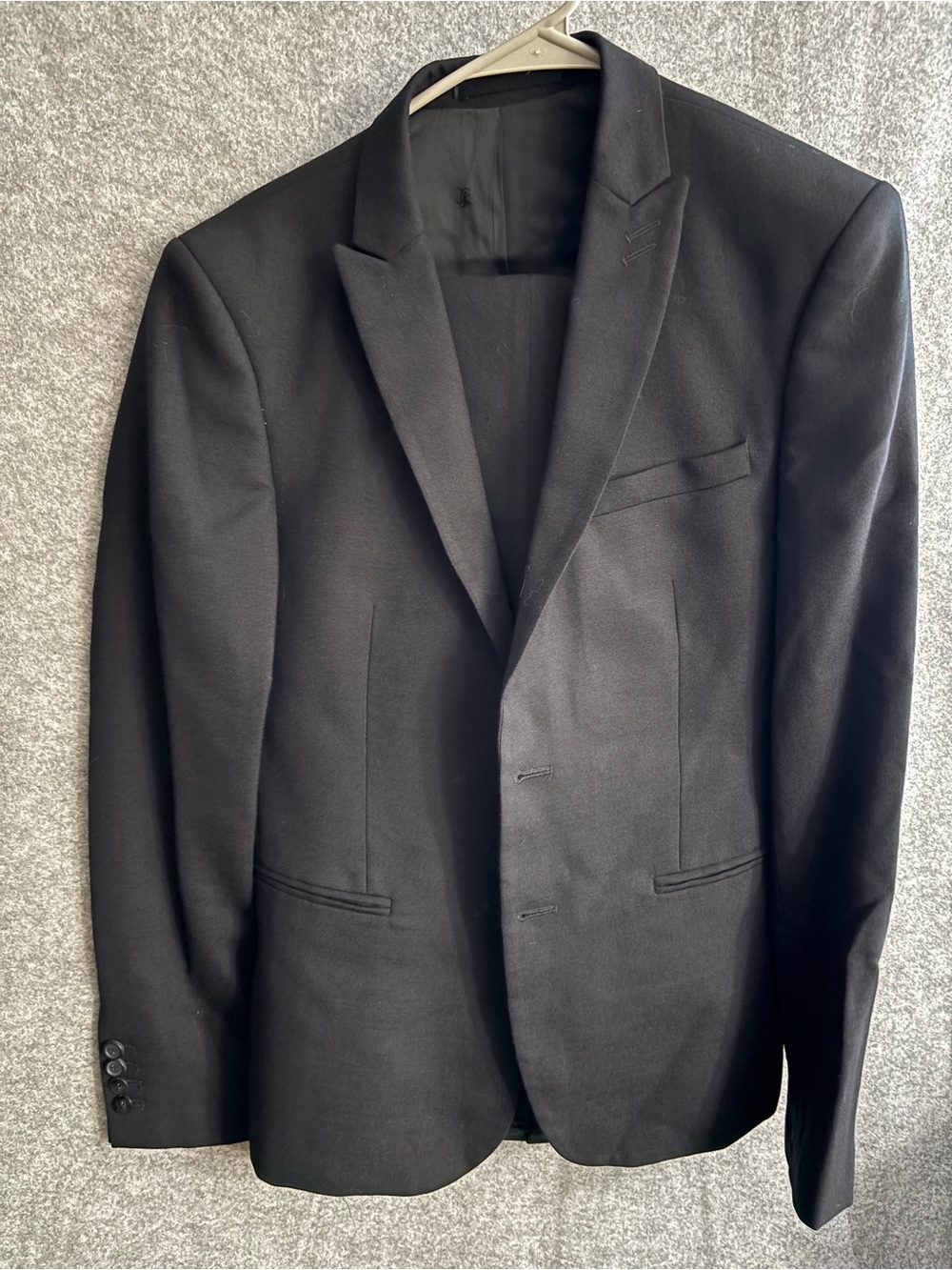 Men's Black Suit Blazer and pants - Classic Single-Breasted Jacket